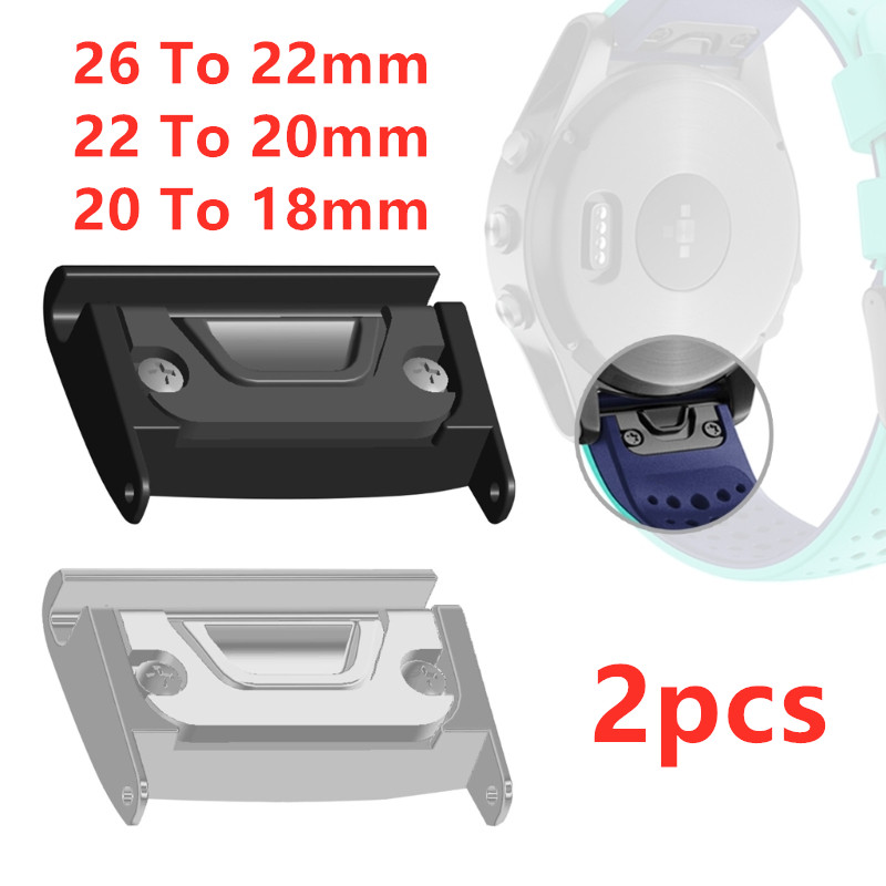 Silicone Watch Band 22Mm - 2pcs Watch Band Adapters 26mm To
