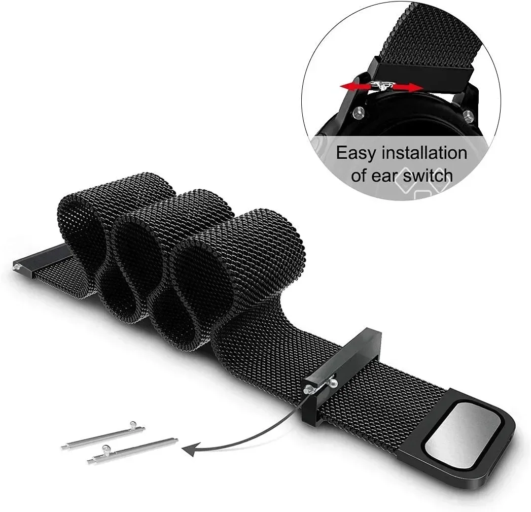 22mm 20mm Mesh Loop For Garmin - Milanese Loop Magnetic recension och pris