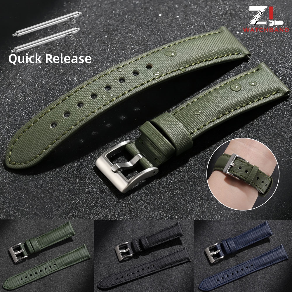 Premium Sailcloth Watch Band f - Canvas Strap Watch recension och pris