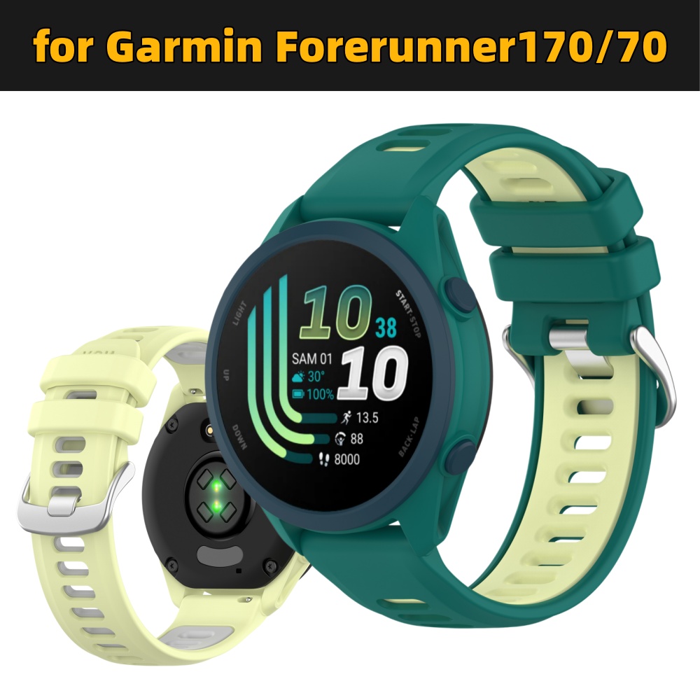 Dual-Color Silicone Sport Watc - Silicone Watch Band 22Mm recension och pris