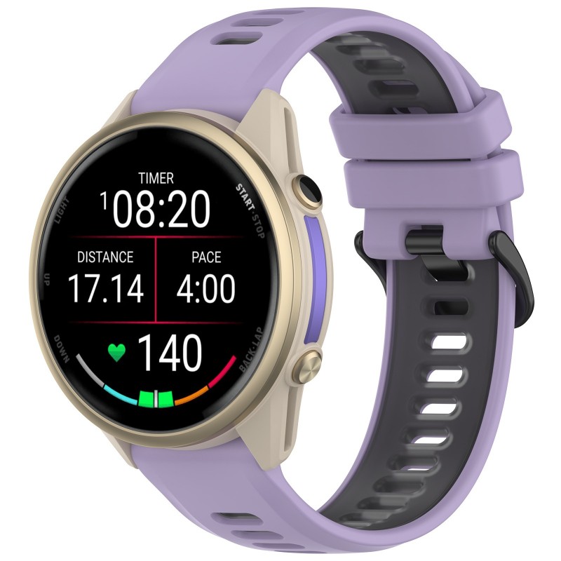 22mm Bicolor Strap For Garmin  - Silicone Watch Band 22Mm recension och pris