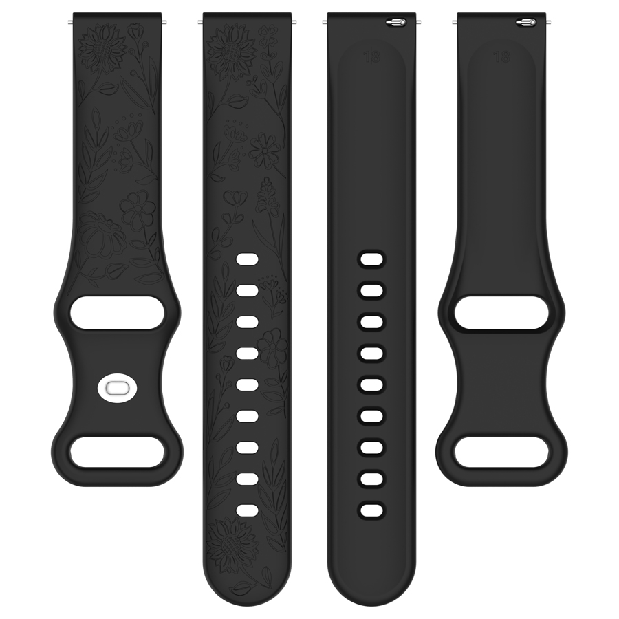 20 22mm 3D Flowers Silicone St - Silicone Watch Band 22Mm recension och pris