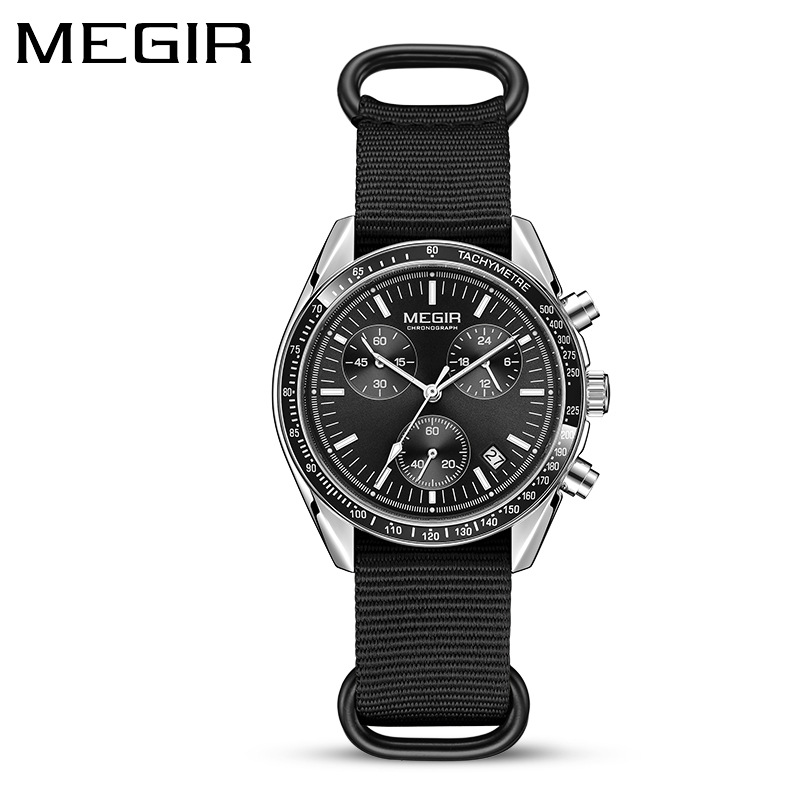 MEGIR 2247 New Luxury Men's Wa - Canvas Strap Watch recension och pris