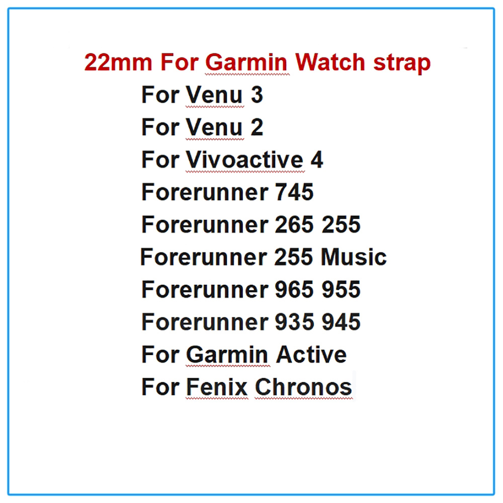 Silicone 22mm Strap For Garmin - Mesh Strap Metal recension och pris