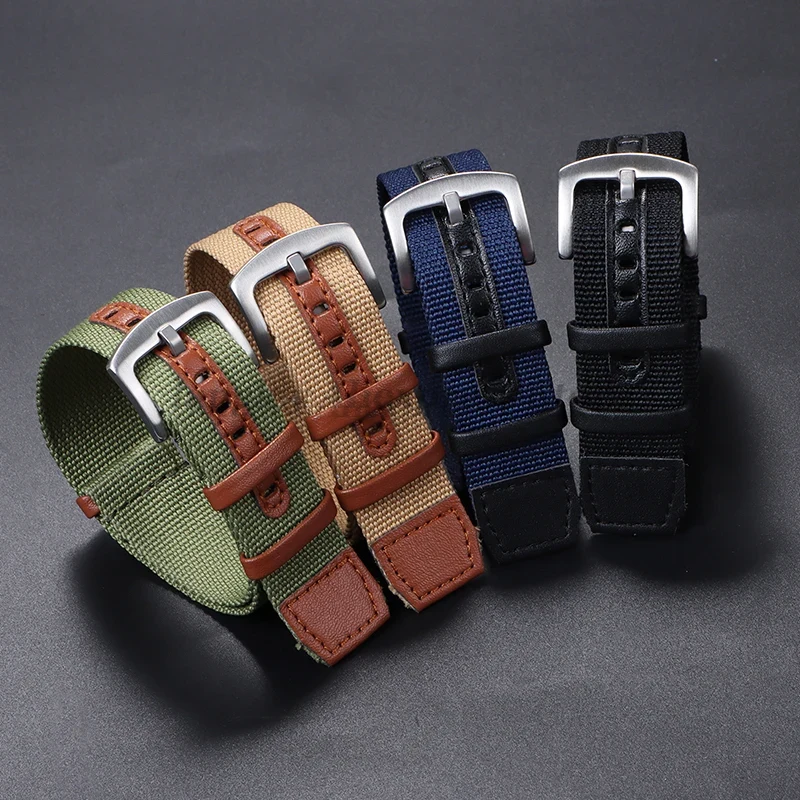 20mm 22mm Canvas Nylon Patch L - Nato Strap Nylon recension och pris