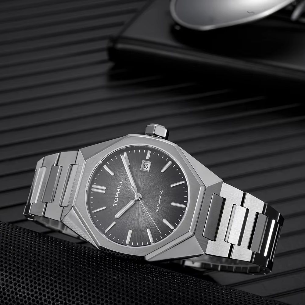 TOPHILL 39mm Miyota 8215 Mecha - Butterfly Clasp Deployant recension och pris