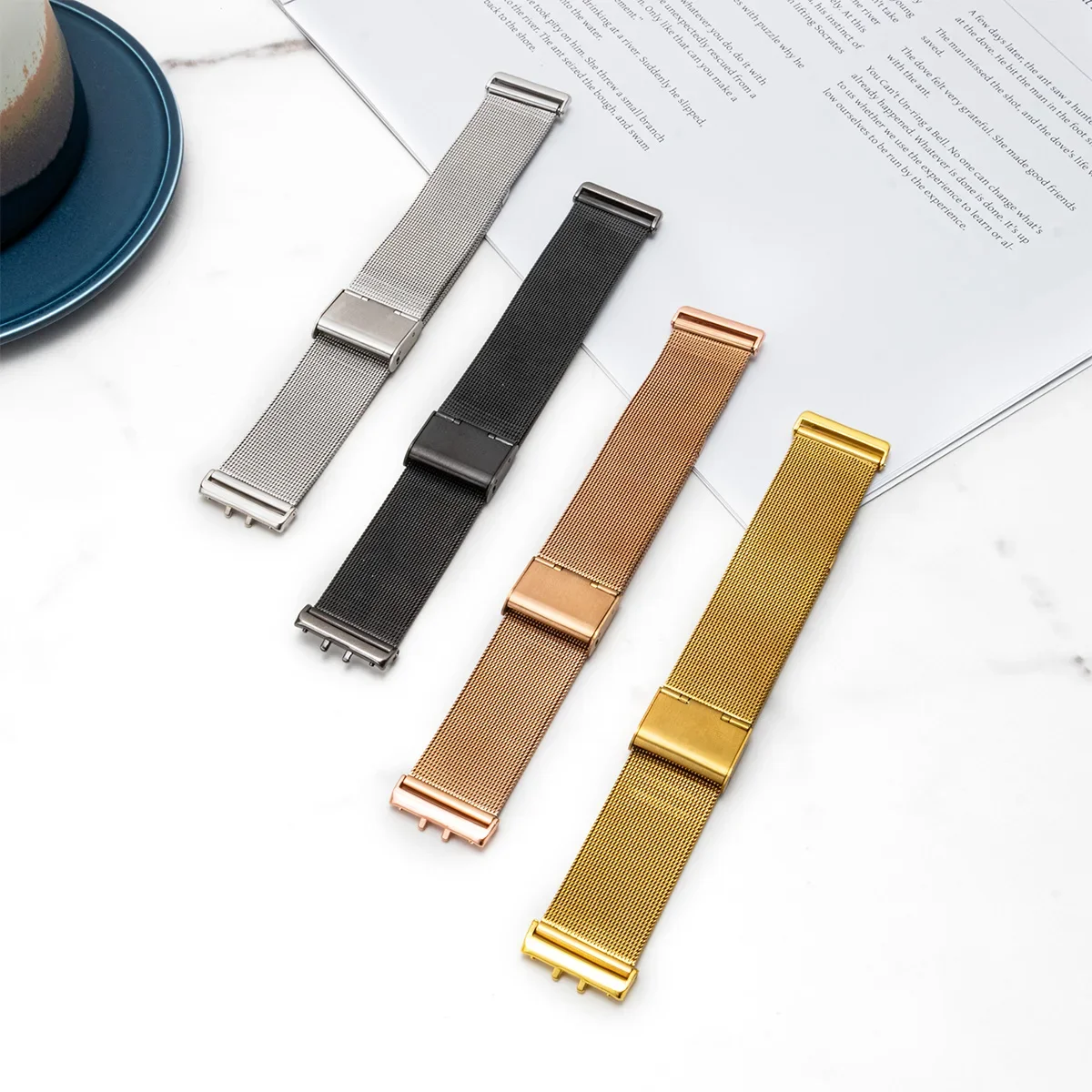 Stainless Steel Strap for Sams - Mesh Strap Metal recension och pris