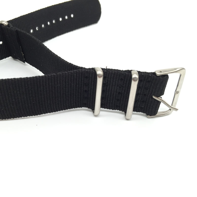 Black Nylon Strap for 16mm 18m - Nato Strap Nylon recension och pris