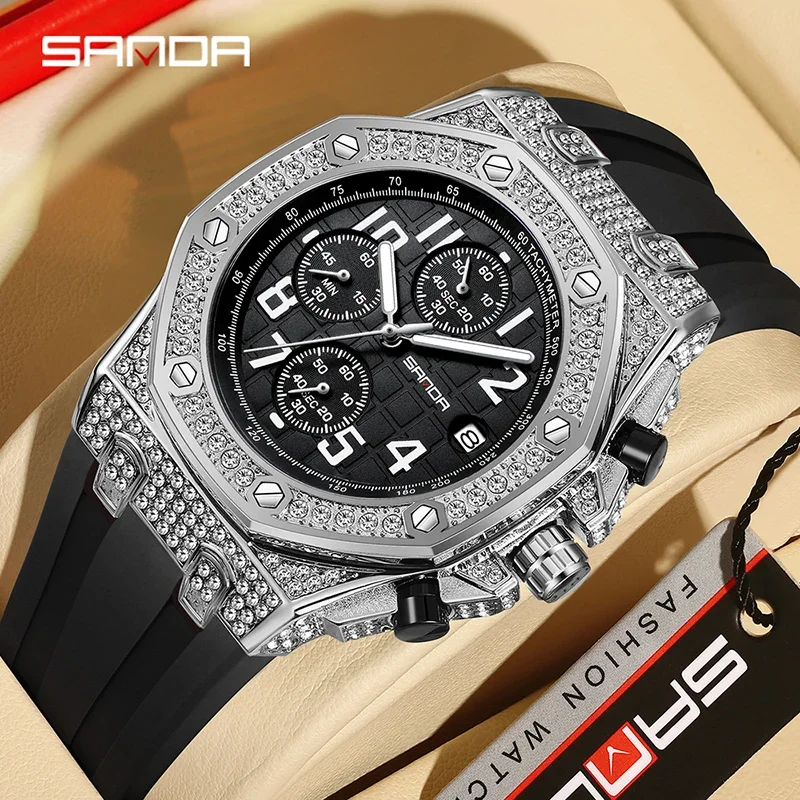 SANDA 7026 Men's Quartz Watch  - Tropic Strap Vintage recension och pris