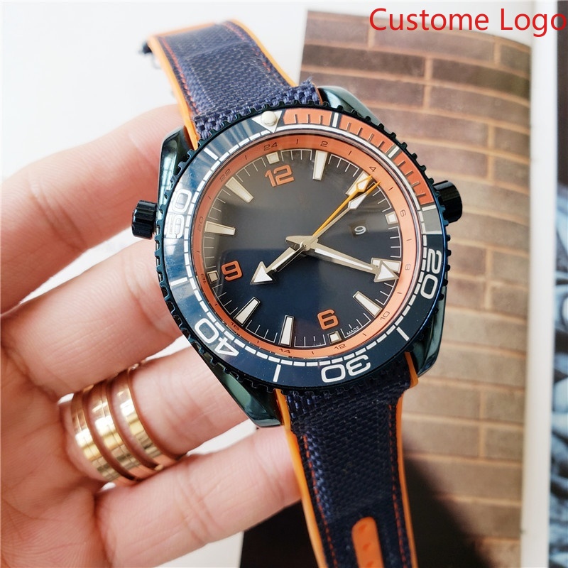 Men GMT Diving Watch Blue Oran - Rubber Strap Diver recension och pris