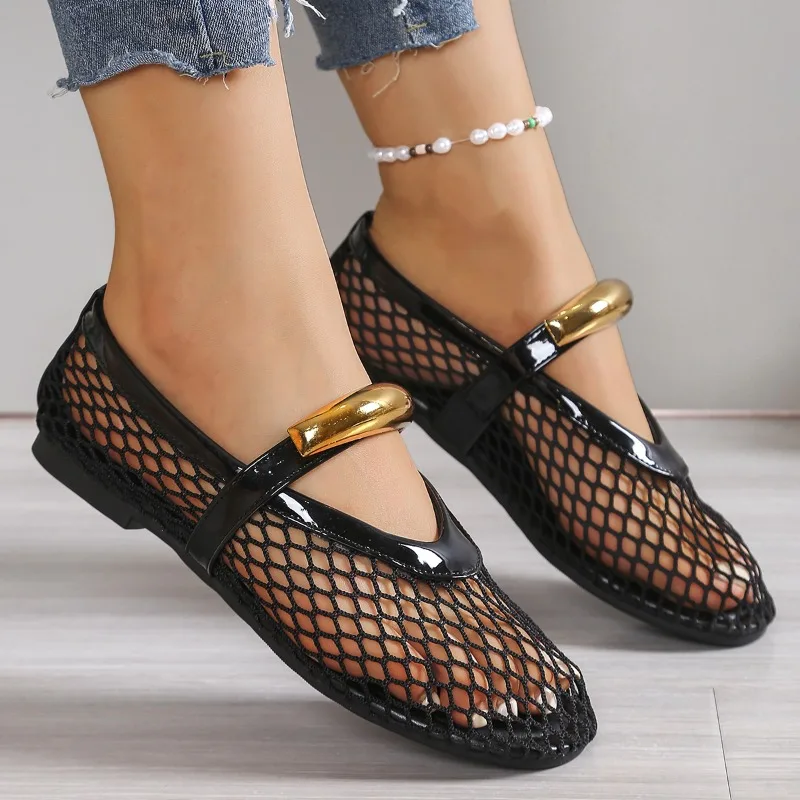 Women's Breathable Summer Roun - Mesh Strap Metal recension och pris