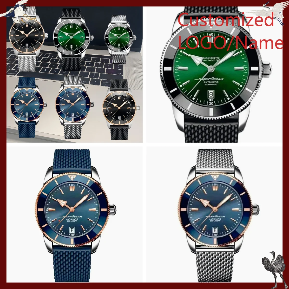 A1212 Store Customized Watches - Stainless Bracelet Diver recension och pris