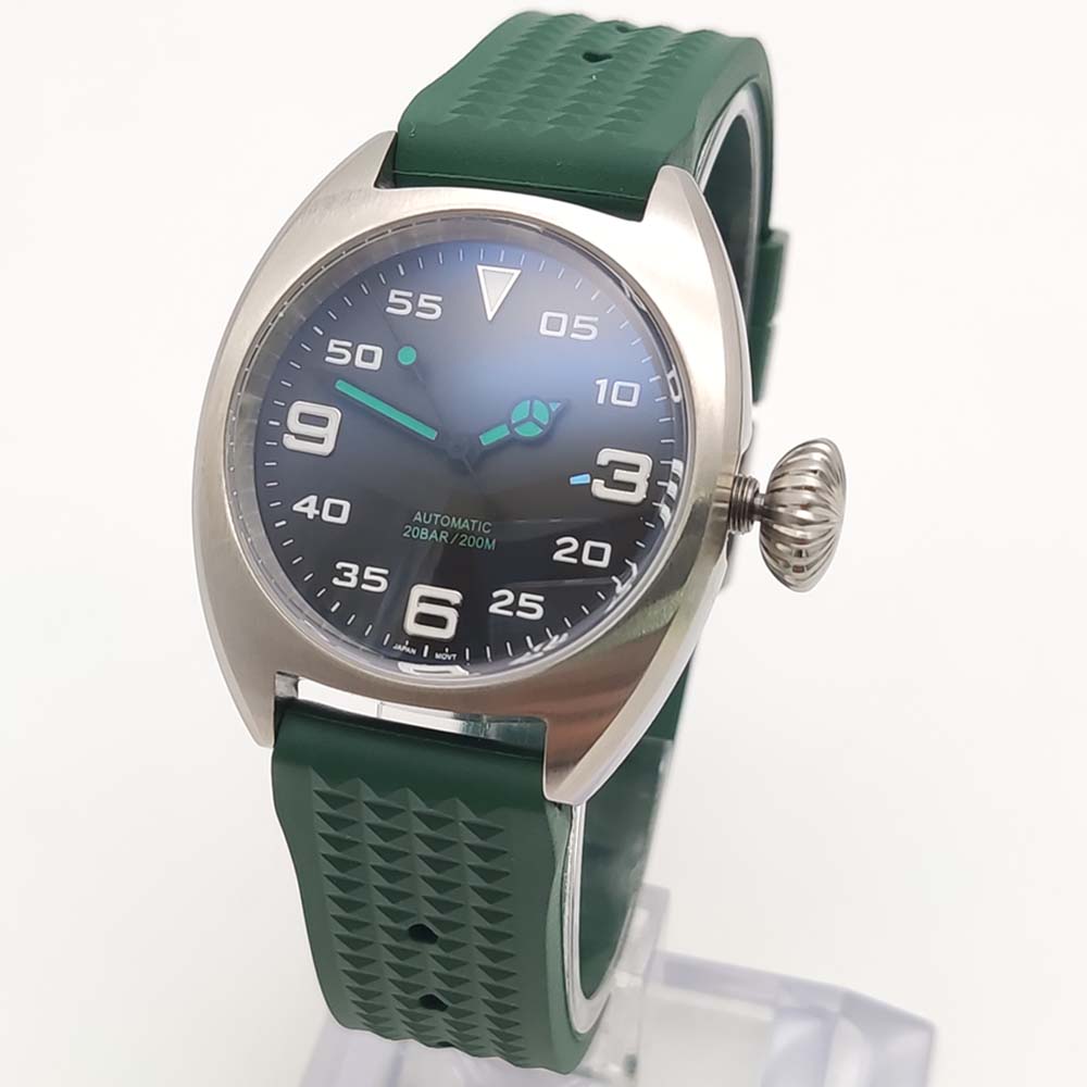 Fashion 36MM Self-Winding Move - Rubber Strap Diver recension och pris