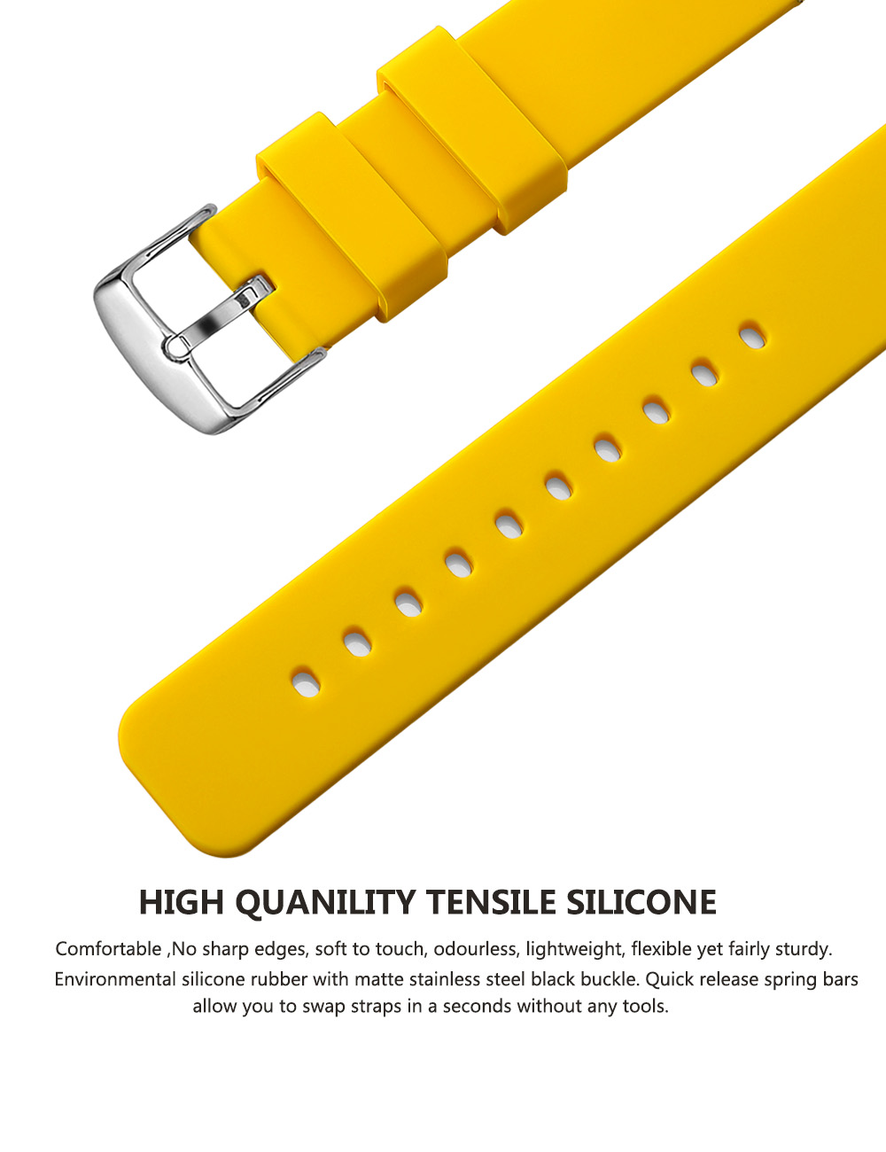 Silicone Watch Bands 14/16/18/ - Rubber Strap Diver recension och pris