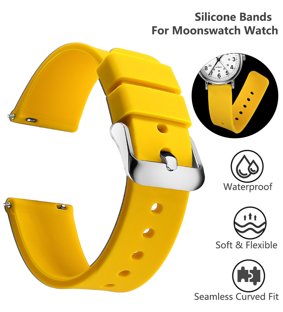 Silicone Watch Bands 14/16/18/ - Rubber Strap Diver recension och pris