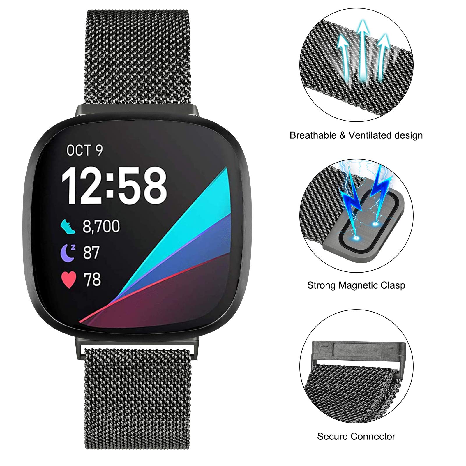 Milanese Loop strap for Fitbit - Milanese Loop Magnetic recension och pris